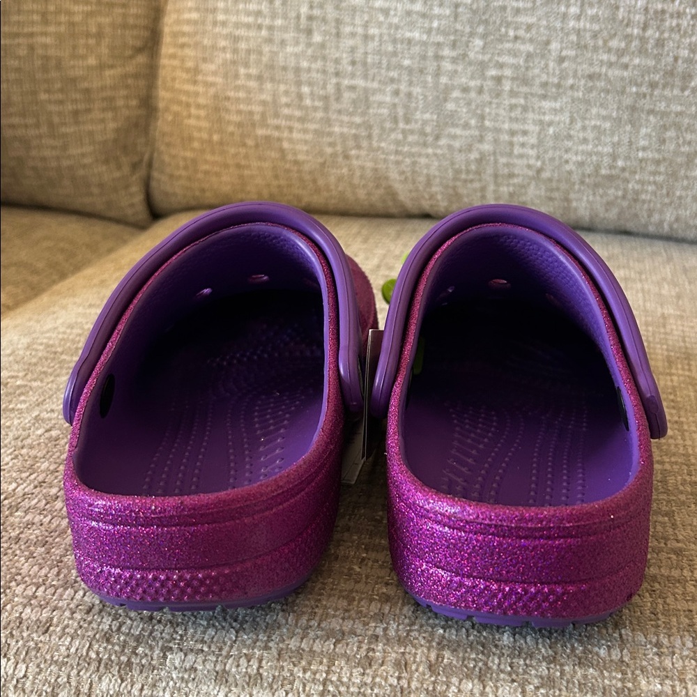 CROCS Baya Glitter Clogs - Size 8 - NWT - Picture 4 of 7